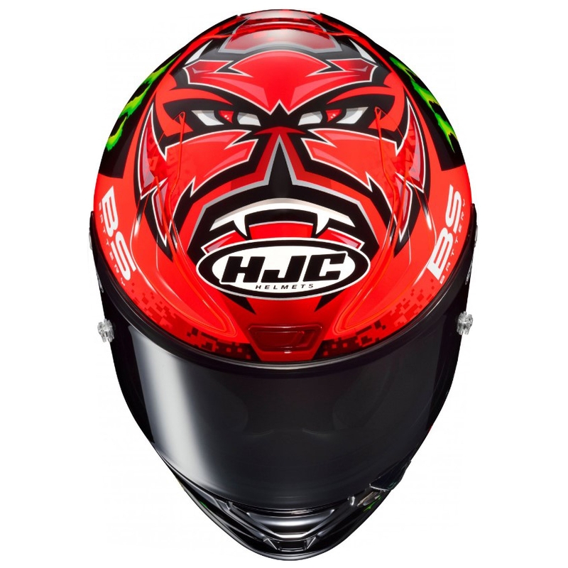 Casco moto integrale HJC RPHA 1 Quartararo Replica MC1 nero-rosso-verde