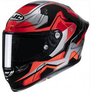 Casco moto integrale HJC RPHA 1 Nomaro MC1 nero-argento-rosso