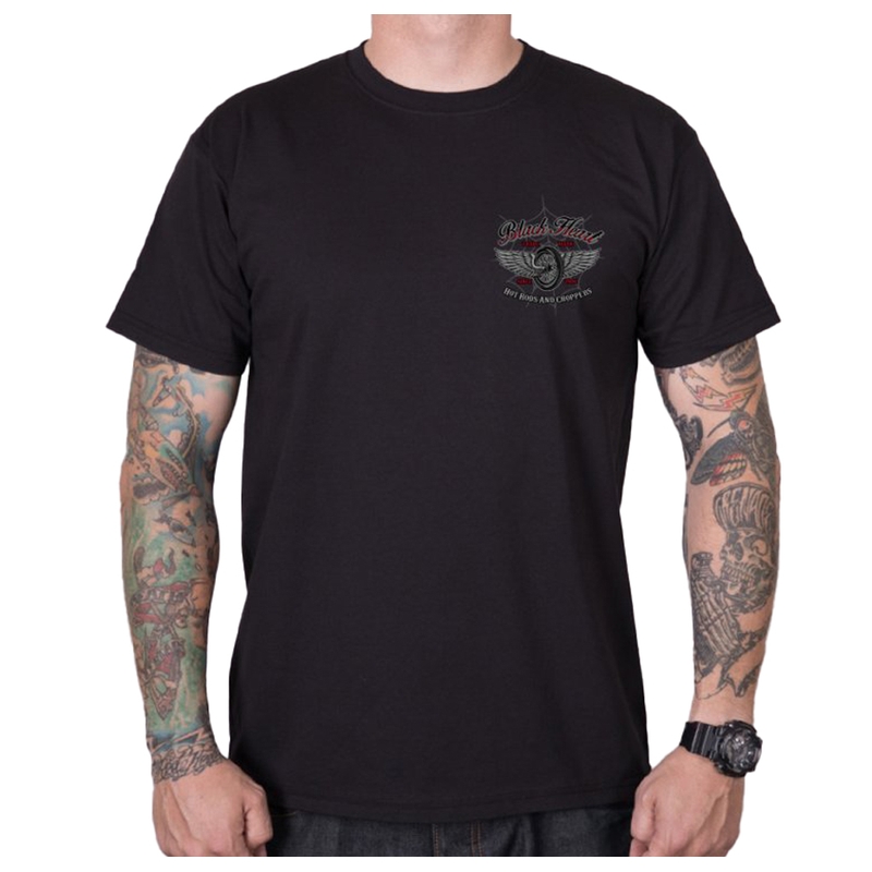 Maglietta da uomo Cuore nero Red Baron Chopper