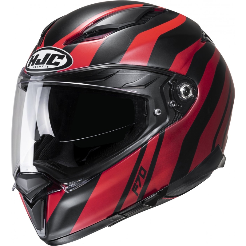 Casco moto integrale HJC F70 Galla MC1SF nero-rosso