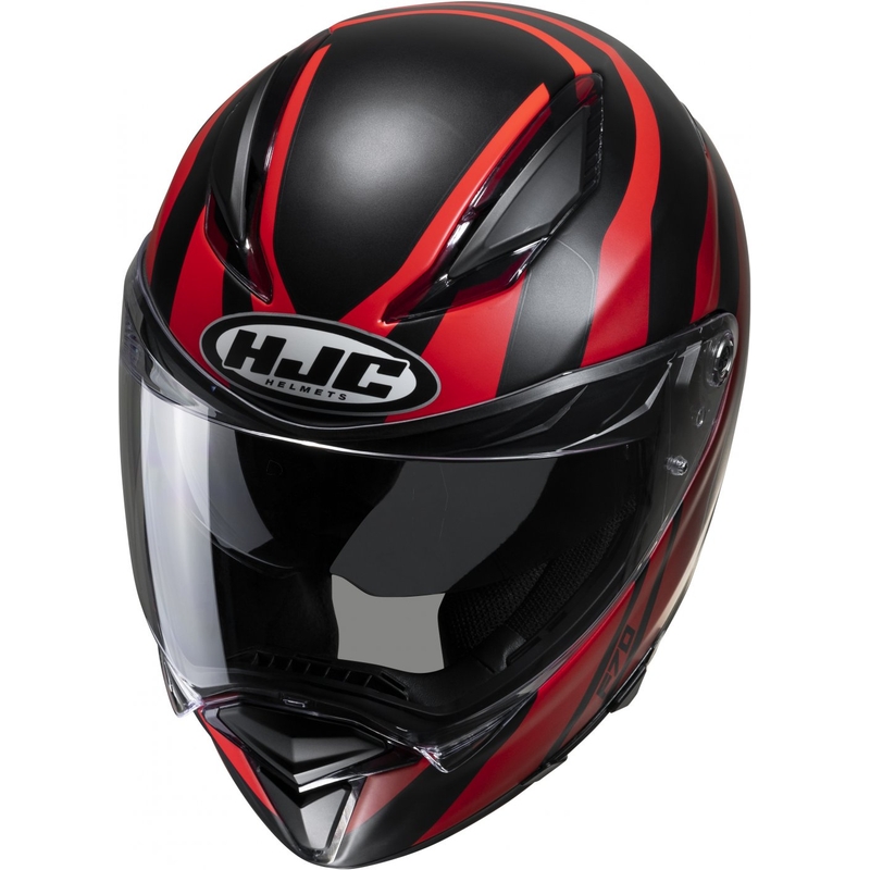 Casco moto integrale HJC F70 Galla MC1SF nero-rosso