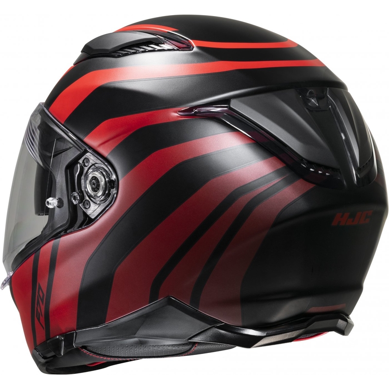 Casco moto integrale HJC F70 Galla MC1SF nero-rosso