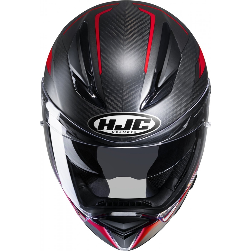 Integrální přilba na motorku HJC F70 Carbon Ubis MC1SF černo-červená