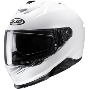Casco moto integrale HJC i71 Solid Semi Flat bianco perla