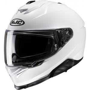 Casco moto integrale HJC i71 Solid bianco perla