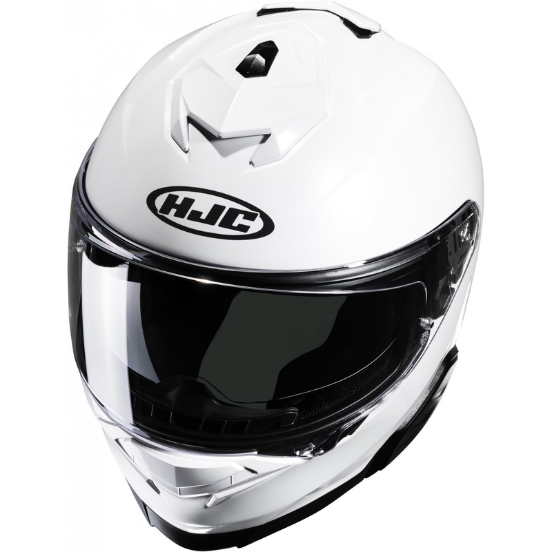 Casco moto integrale HJC i71 Solid bianco perla