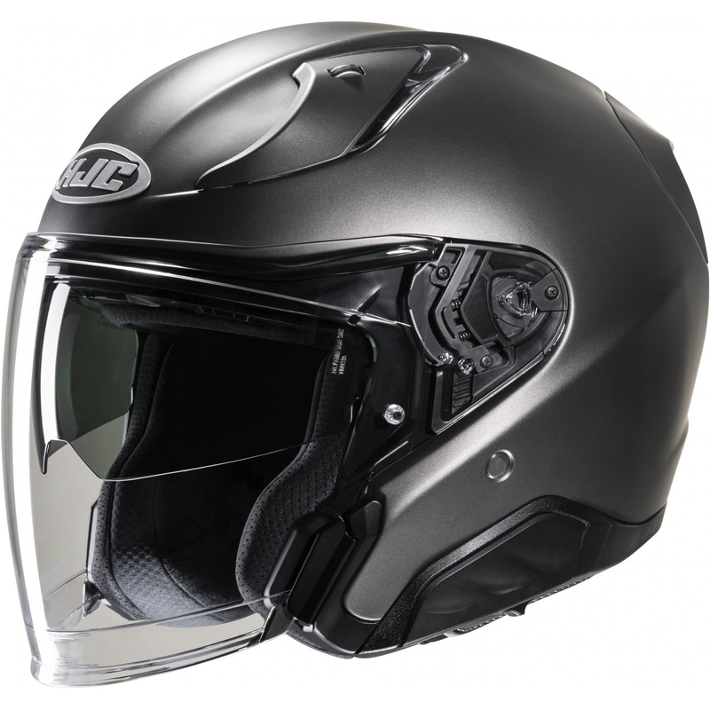 Casco moto aperto in titanio semi piatto HJC RPHA 31 Solid