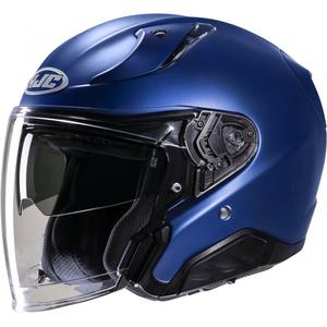 Casco moto aperto HJC RPHA 31 Solido semi piatto blu metallizzato