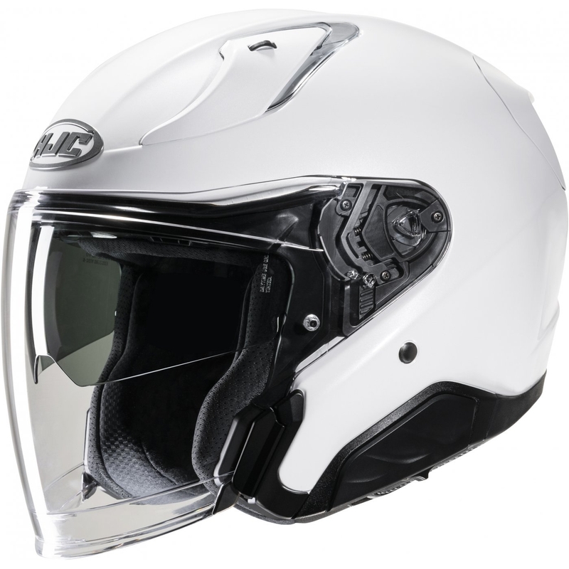 Casco moto aperto HJC RPHA 31 Solido bianco perla