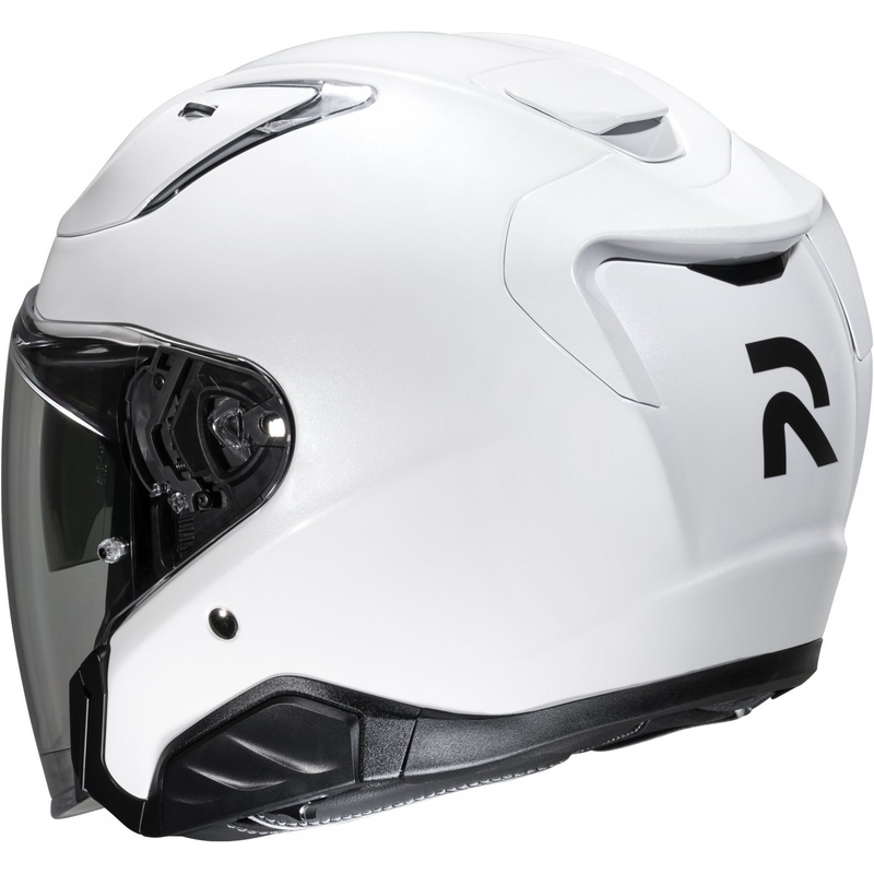 Casco moto aperto HJC RPHA 31 Solido bianco perla