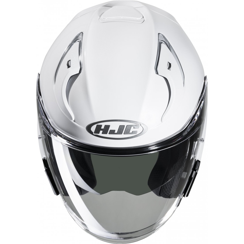 Casco moto aperto HJC RPHA 31 Solido bianco perla