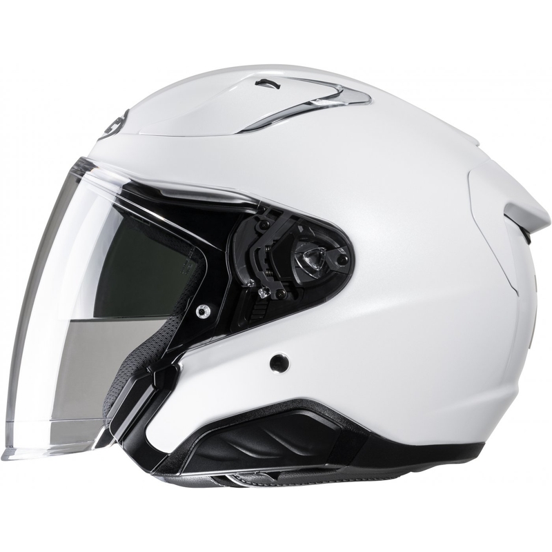 Casco moto aperto HJC RPHA 31 Solido bianco perla
