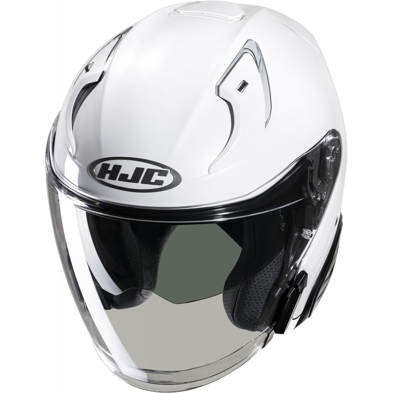 Casco moto aperto HJC RPHA 31 Solido bianco perla