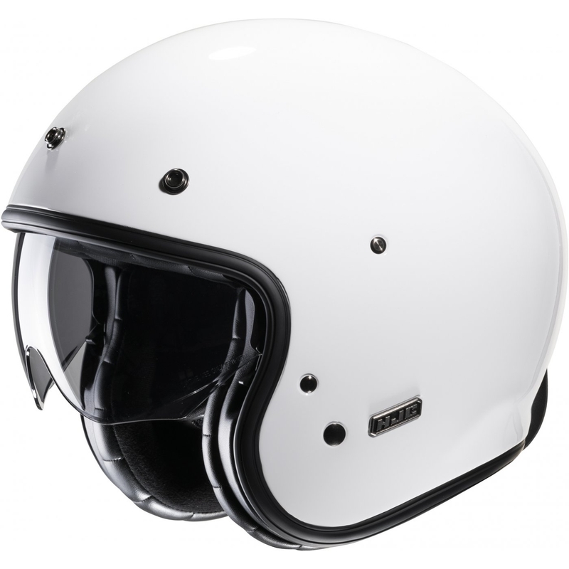 Casco moto aperto HJC V31 Solid bianco
