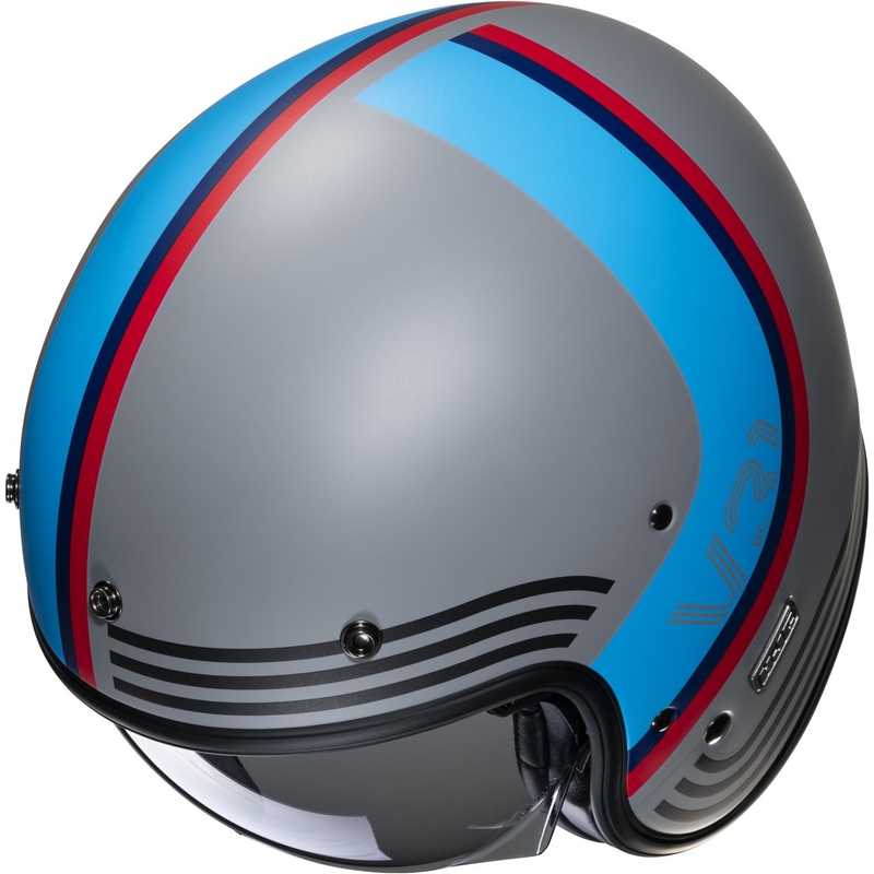 Casco moto aperto HJC V31 Byron MC21SF rosso-blu-nero-grigio