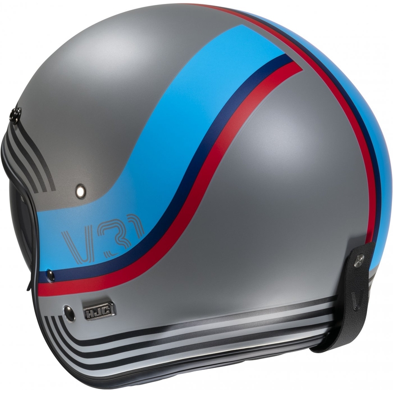 Casco moto aperto HJC V31 Byron MC21SF rosso-blu-nero-grigio