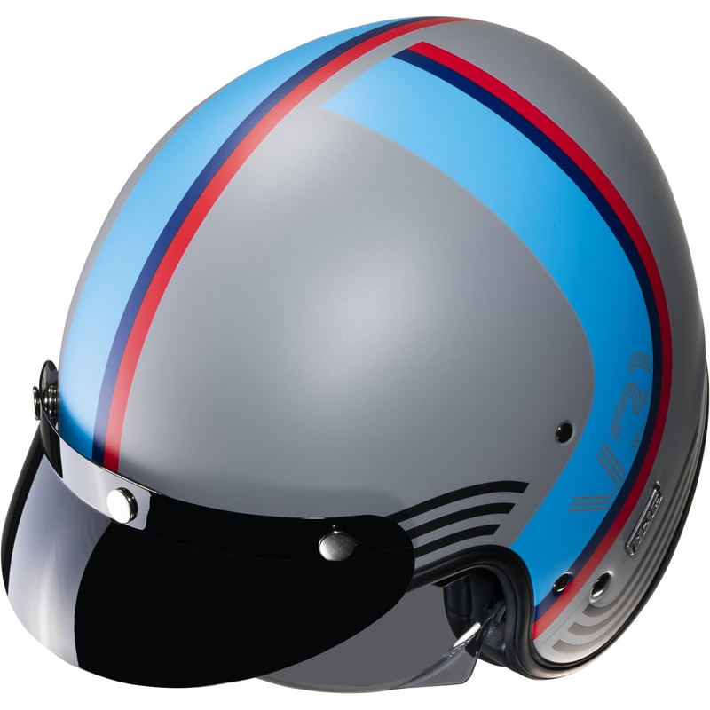 Casco moto aperto HJC V31 Byron MC21SF rosso-blu-nero-grigio