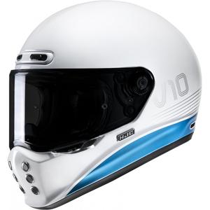 Casco moto integrale HJC V10 Tami MC2 blu e bianco