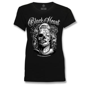Maglietta da donna con cuore nero Dirty Queen