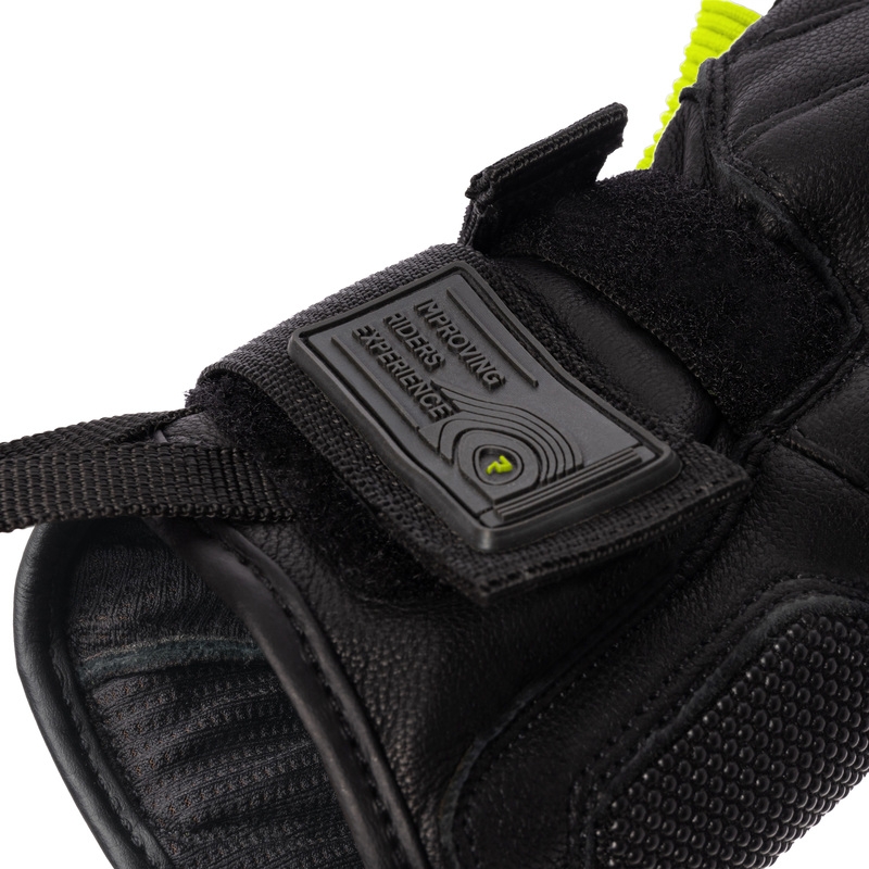 Guanti da moto Rebelhorn Range nero-grigio-giallo fluo Saldi