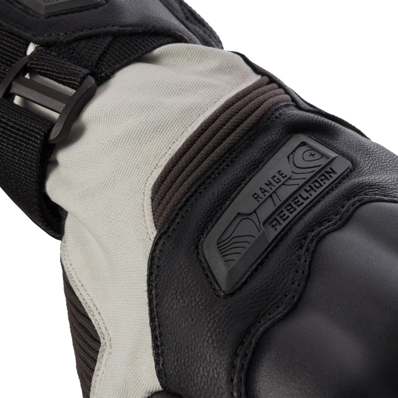 Guanti da moto Rebelhorn Range nero-grigio