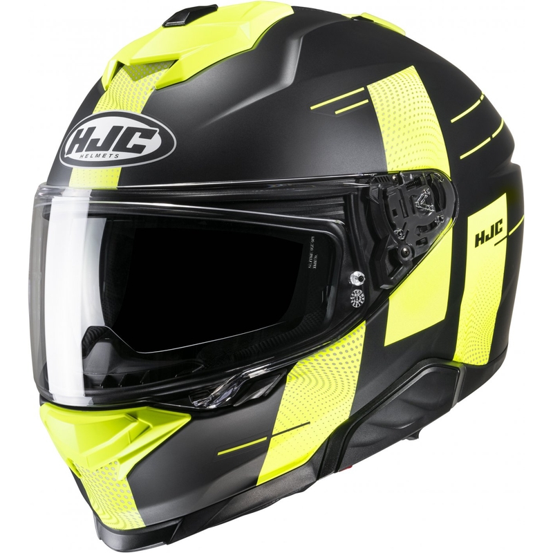 Casco moto integrale HJC i71 Peka MC3HSF nero-giallo fluo Saldi