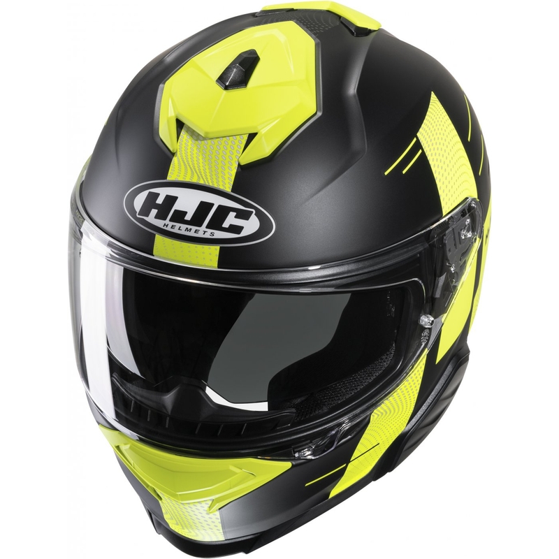 Casco moto integrale HJC i71 Peka MC3HSF nero-giallo fluo Saldi