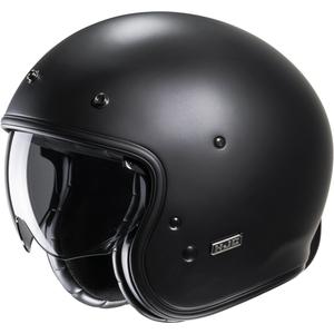 Casco da moto aperto HJC V31 Solid semi-flat nero