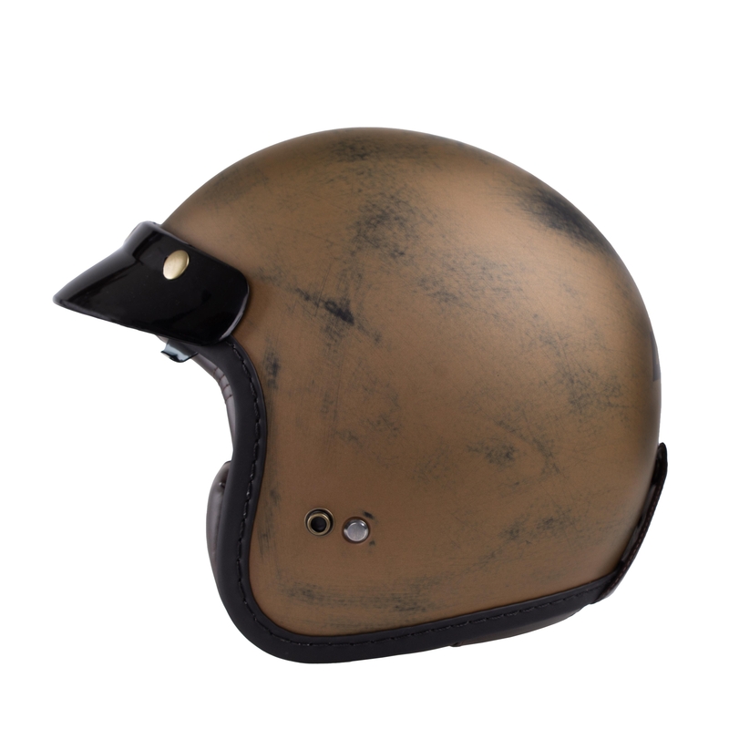 Casco moto aperto Lazer Mambo Evo Cafe Racer marrone opaco Saldi