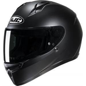 Casco moto HJC C10 Solid semi piatto integrale nero