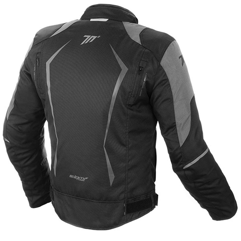 Giacca da moto SEVENTY DEGREES SD-JR47 nero-grigio