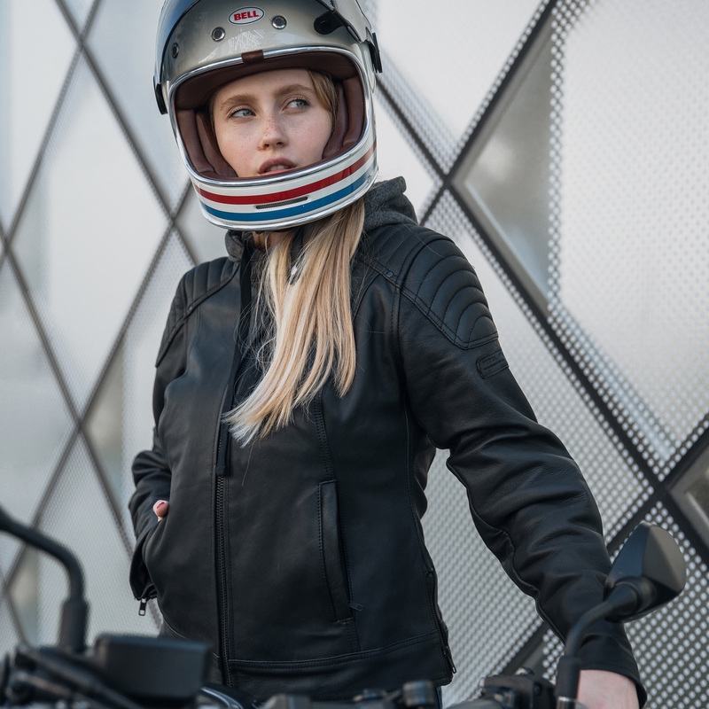 Giacca da moto da donna Rebelhorn Impala nera