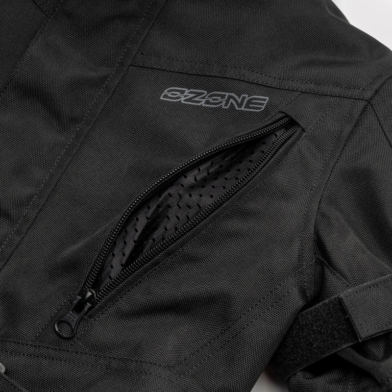 Giacca moto da bambino Ozone Sahara nera