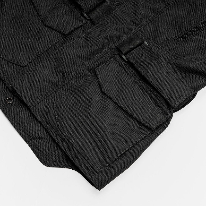 Giacca moto da bambino Ozone Sahara nera