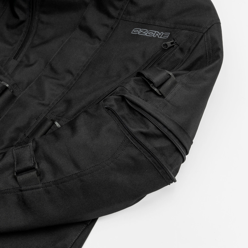 Giacca moto da bambino Ozone Sahara nera