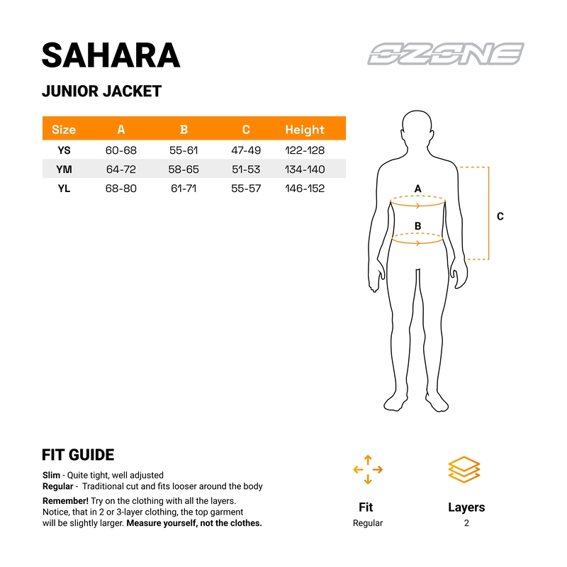 Giacca moto da bambino Ozone Sahara nera