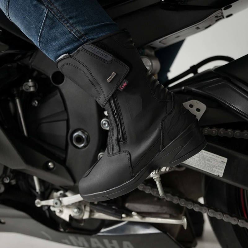 Stivali da moto da donna Ozone Rapid Black Matte