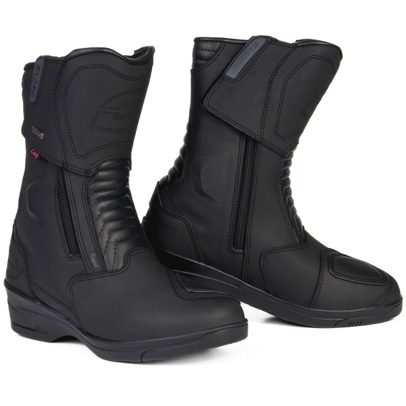 Stivali da moto da donna Ozone Rapid Black Matte