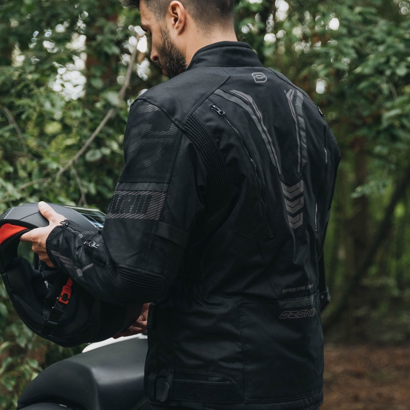 Giacca da moto Ozone Tour III nero