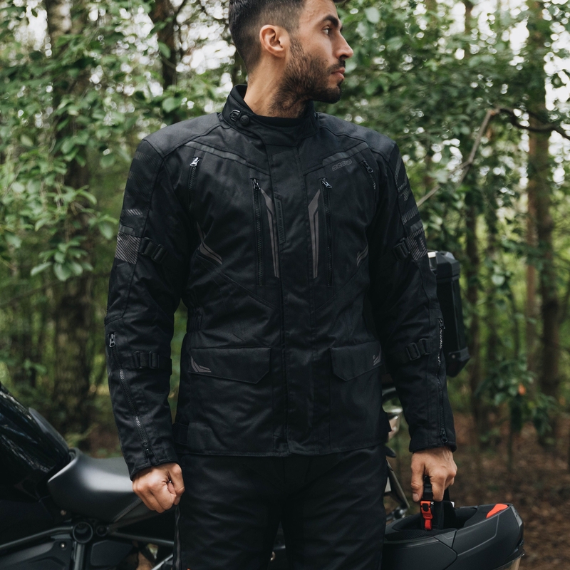 Giacca da moto Ozone Tour III nero