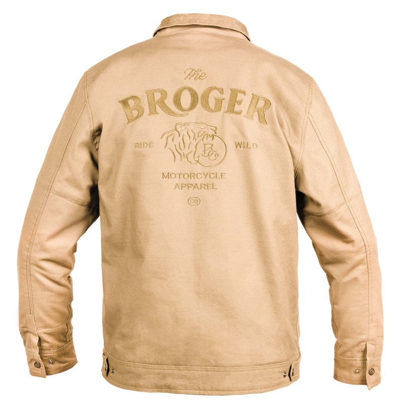 Giacca da moto BROGER Montana marrone chiaro Saldi