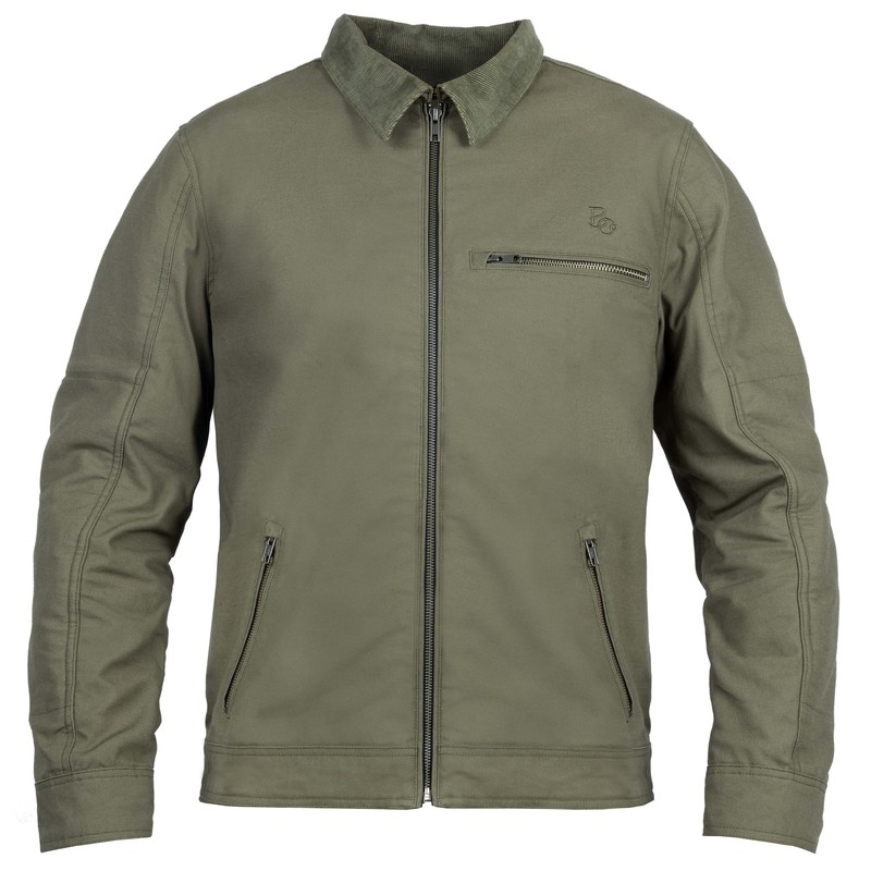 BROGER Giacca da moto Montana verde oliva Saldi