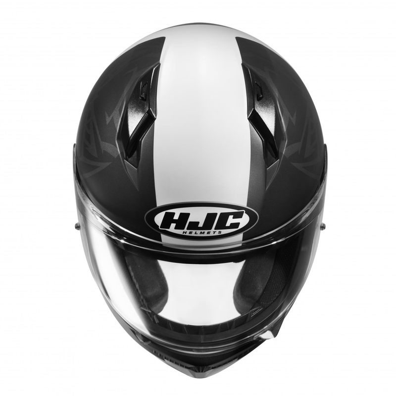 Casco moto integrale HJC C10 Fabio Quartararo 20 MC1SF nero-bianco-rosso