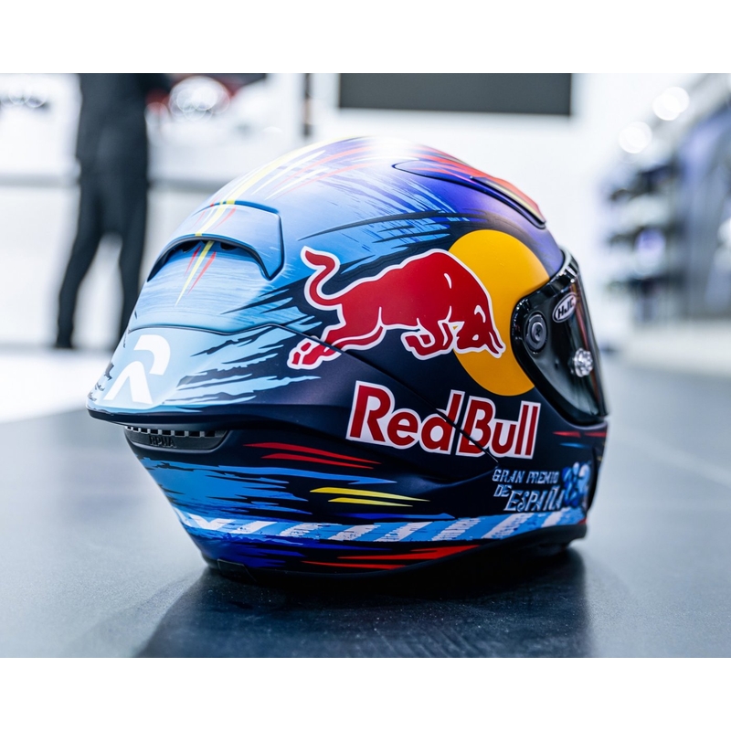 Casco moto integrale HJC RPHA 1 Redbull Jerez GP MC21SF rosso-giallo-blu