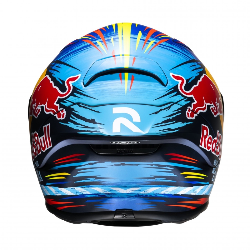 Casco moto integrale HJC RPHA 1 Redbull Jerez GP MC21SF rosso-giallo-blu