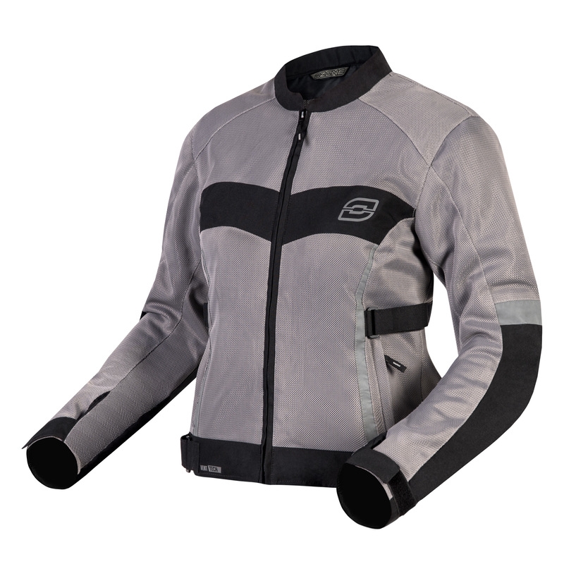 Giacca da moto donna Ozone Dart champagne