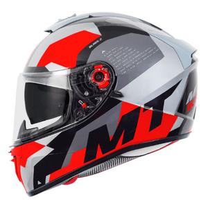 Casco moto integrale MT Blade 2 SV Fade A2 nero-grigio-rosso Saldi