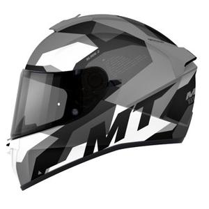 Casco moto integrale MT Blade 2 SV Fade B0 nero-grigio-bianco