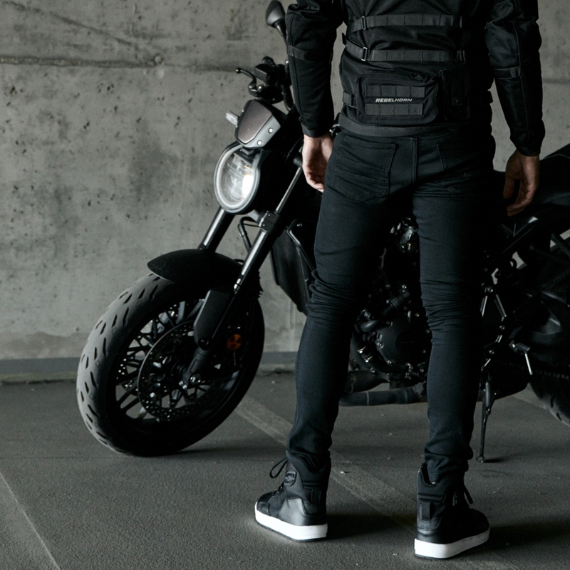 Jeans da moto Rebelhorn Eagle III Nero Saldi