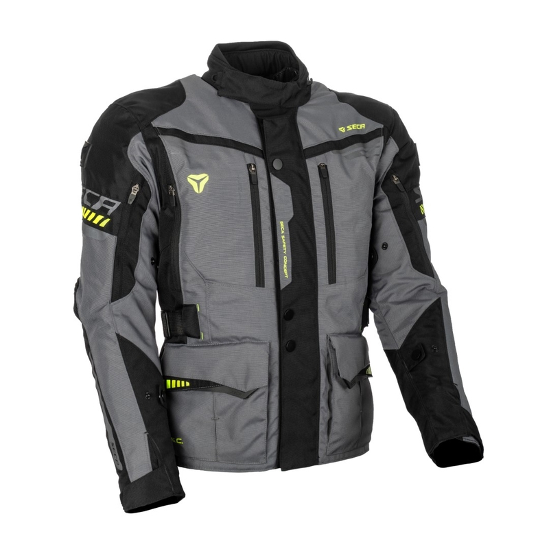 Giacca da moto SECA Arrakis II grigio-nero Saldi